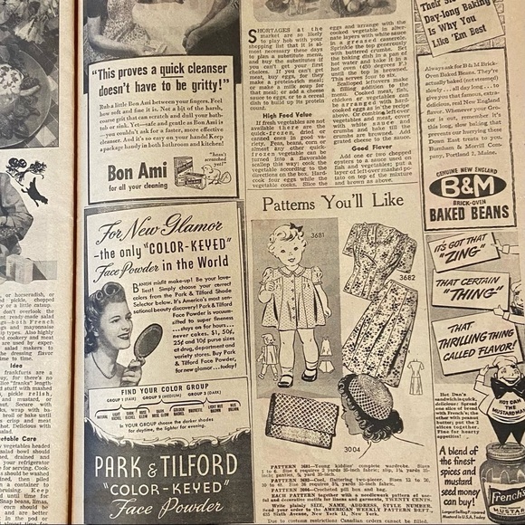 American Weekly April 16, 1944 issue. Filled with WWII-era entertainment + news. - Picture 8 of 9